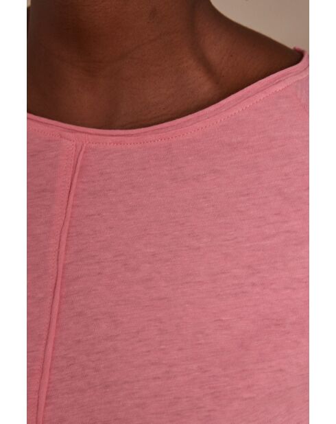 Hellrosafarbenes T-Shirt Dakota