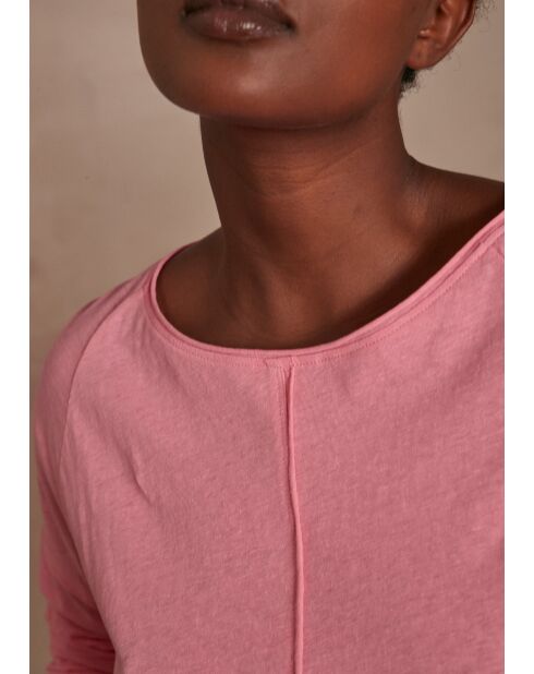 Hellrosafarbenes T-Shirt Dakota