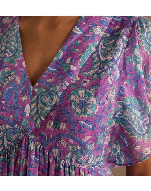 Camille R Imp paarse jurk