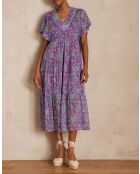 Camille R Imp paarse jurk
