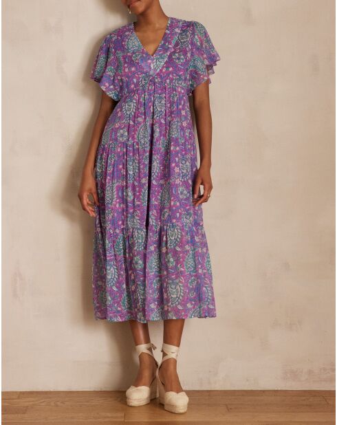 Camille R Imp paarse jurk