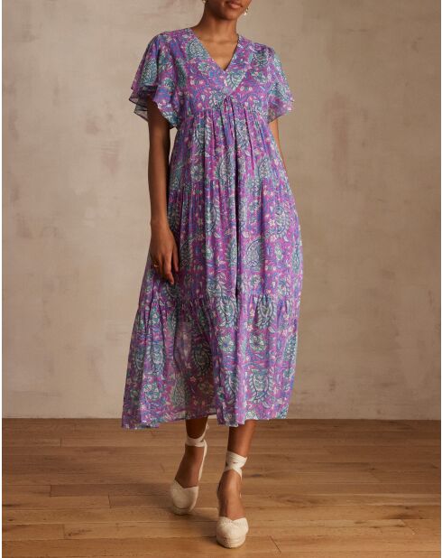 Camille R Imp paarse jurk