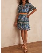 Ameline R Imp Lurex-Kleid in Königsblau