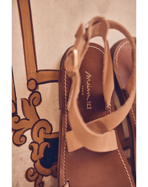 Lichte camelkleurige sandalen van Jelina