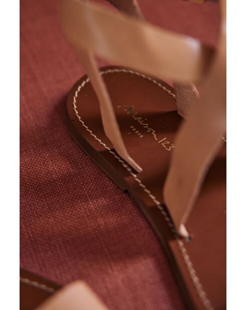 Lichte camelkleurige sandalen van Jelina