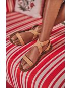 Lichte camelkleurige sandalen van Jelina