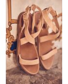 Lichte camelkleurige sandalen van Jelina