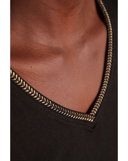 T-shirt nera Blueberry