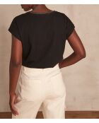 T-shirt nera Blueberry