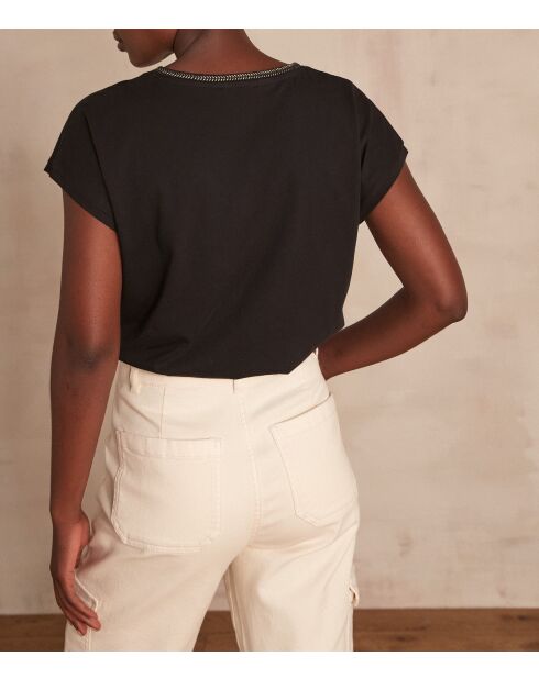 T-shirt nera Blueberry