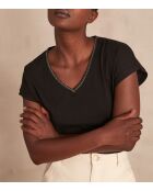 T-shirt nera Blueberry