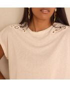 Camiseta Florian crema