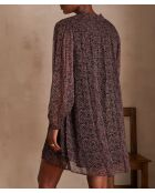 Mylene R imp bordeauxrode jurk