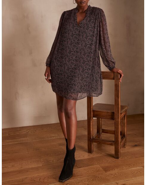 Mylene R imp bordeauxrode jurk