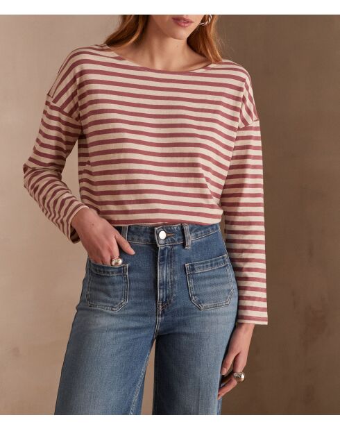 T-Shirt Daisy rose foncé