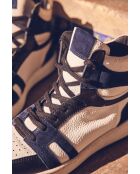 Lucas sneakers, marineblauwe mand