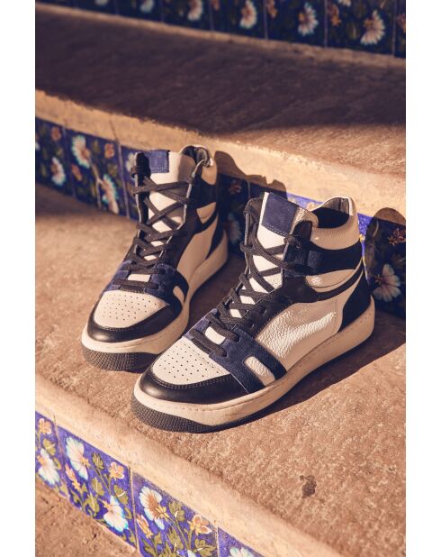 Lucas sneakers, marineblauwe mand