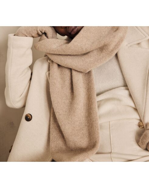 Echarpe Leo taupe clair