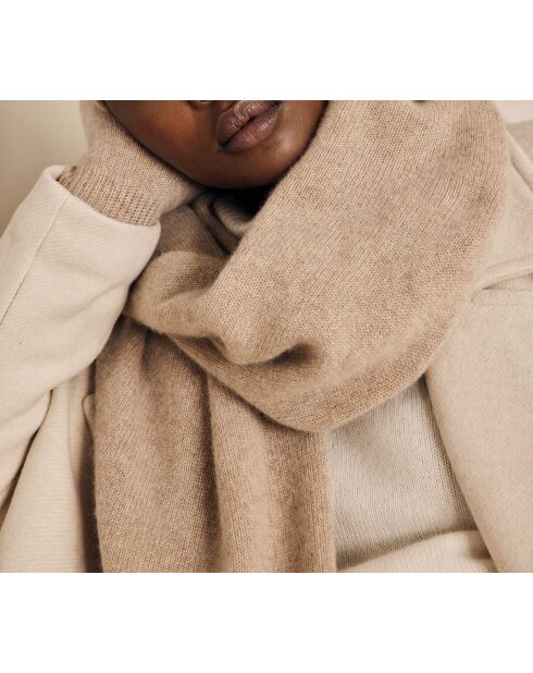 Echarpe Leo taupe clair