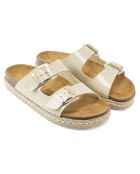 Beigefarbene Pantoletten Ana