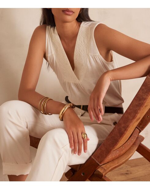 Felix crèmekleurig T-shirt