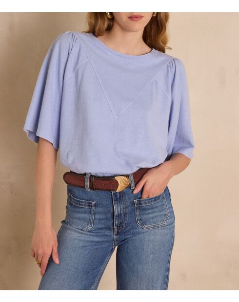 Angele himmelblaues T-Shirt