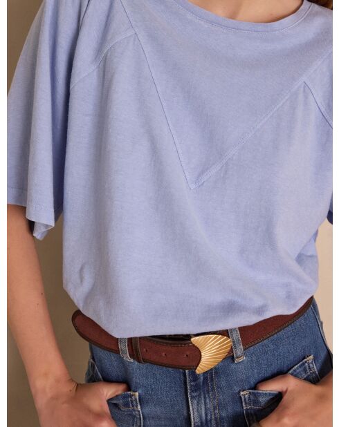 Angele himmelblaues T-Shirt