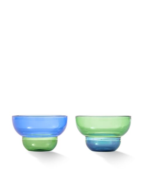 2 Tassen Mizu Kiri blau/grün - D10xh6 cm