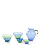 2 tazze mizu kiri blu/verde - P10xH6 cm