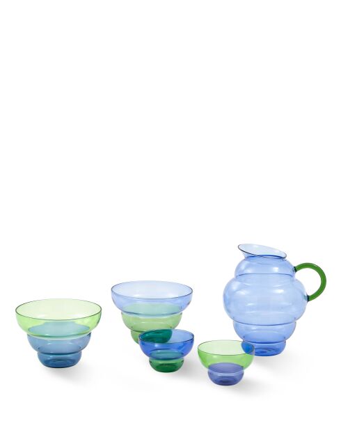 2 Tassen Mizu Kiri blau/grün - D10xh6 cm