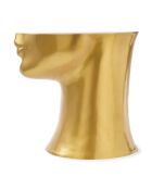 Statue Tête droite bas dorée - 41x33x79 cm