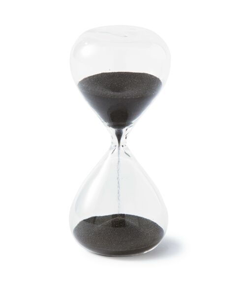 Boule de sablier XS noire - D4xH8.5 cm