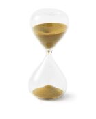 Boule de sablier XS doré - D4xH8.5 cm