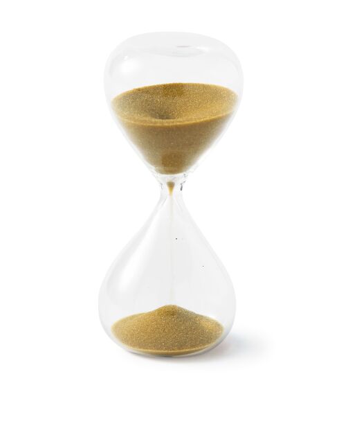 Boule de sablier XS doré - D4xH8.5 cm
