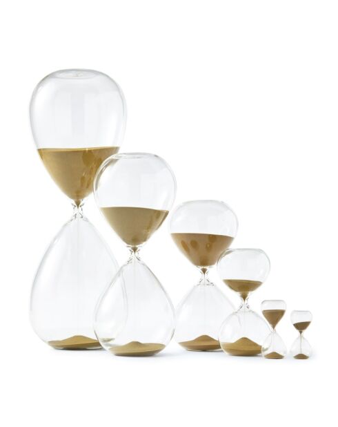 Boule de sablier XS doré - D4xH8.5 cm