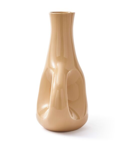 Vase trois oreilles beige L / H50,5 cm - 38x22x50.5 cm