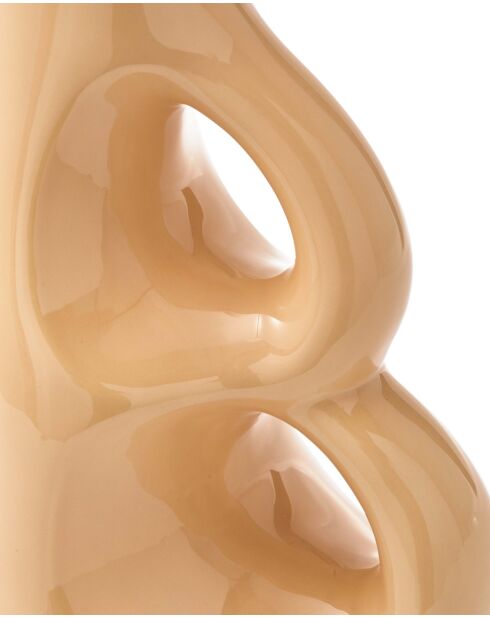 Vase trois oreilles beige L / H50,5 cm - 38x22x50.5 cm