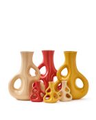 Vase trois oreilles beige L / H50,5 cm - 38x22x50.5 cm