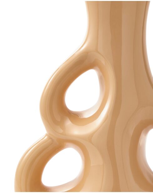 Vase trois oreilles beige L / H50,5 cm - 38x22x50.5 cm