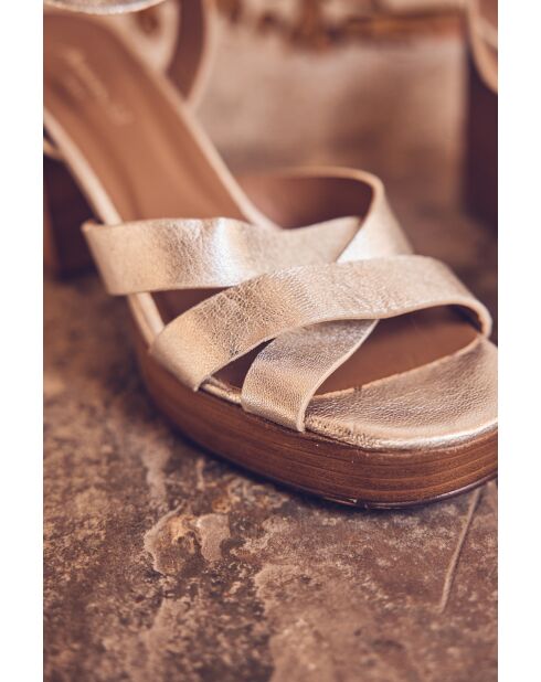 Sandalias plateadas Julia