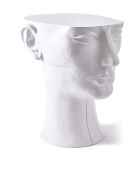 Statue Tête droite bas blanche - 41x33x79 cm