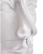 Statue Tête droite bas blanche - 41x33x79 cm