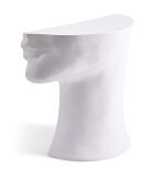 Statue Tête droite bas blanche - 41x33x79 cm