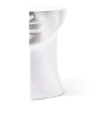 Statue Tête droite bas blanche - 41x33x79 cm