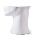 Statue Tête droite bas blanche - 41x33x79 cm