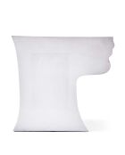 Statue Tête droite bas blanche - 41x33x79 cm