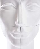 Statue Tête gauche haut blanche - 56x46x40 cm