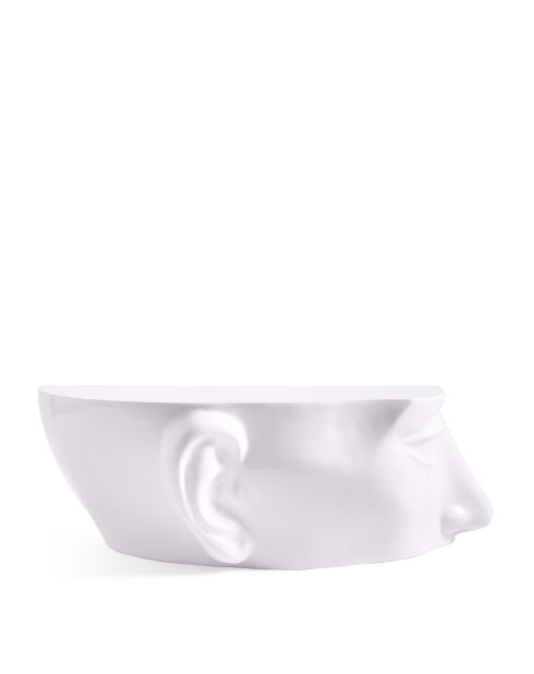 Statue Tête gauche haut blanche - 56x46x40 cm