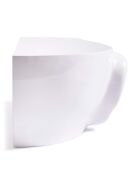 Statue Tête gauche haut blanche - 56x46x40 cm