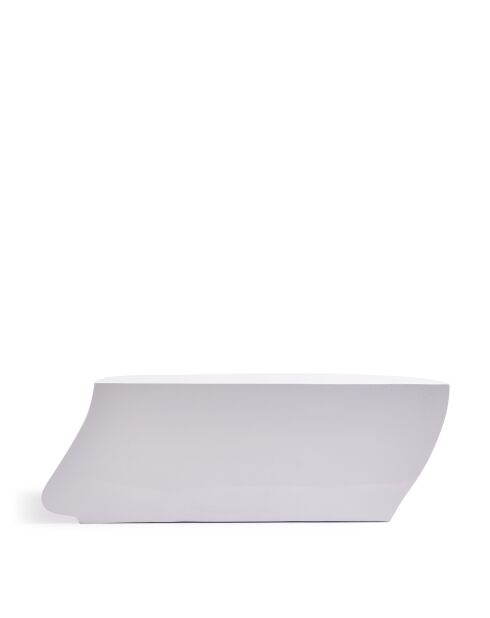 Statue Tête gauche haut blanche - 56x46x40 cm